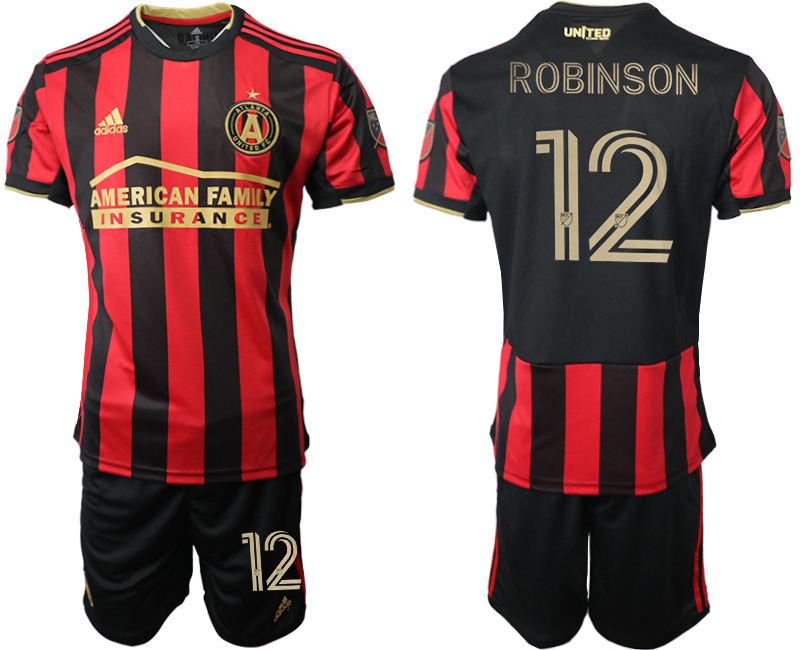 Men 2020-2021 club Atlanta Union home #12 black Soccer Jerseys